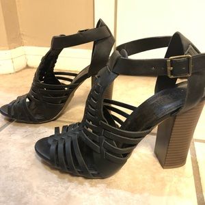 Black Charlotte Russe Wedges